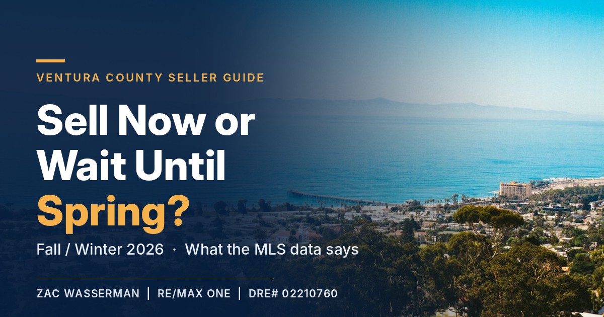 Should You Sell Now or Wait Until Spring? Ventura County Fall/Winter 2026 Guide